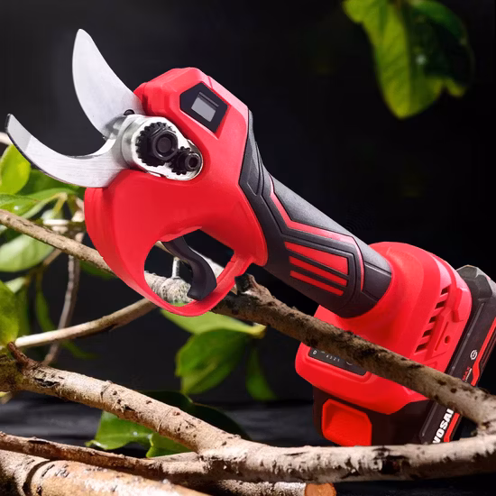 Tesouras de poda sem fio Gdago, tesouras elétricas clássicas, ferramentas de jardim doméstico com diâmetro de corte de 25 mm para sebes, árvores, frutas, arbustos, pomar (PS01)