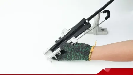 Linha aérea de transmissão neutra braçadeira de cunha de tensão sem saída