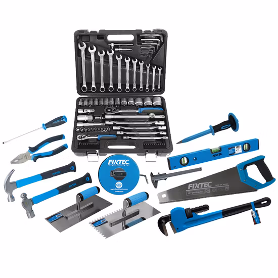 Fixtec profissional gama completa conjuntos de ferramentas manuais kit de ferramentas de reparo do carro conjunto chave soquete com estoque pronto
